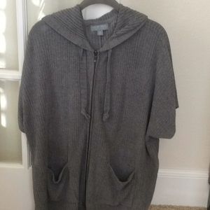 Barefoot Dreams short sleeve zip hoodie